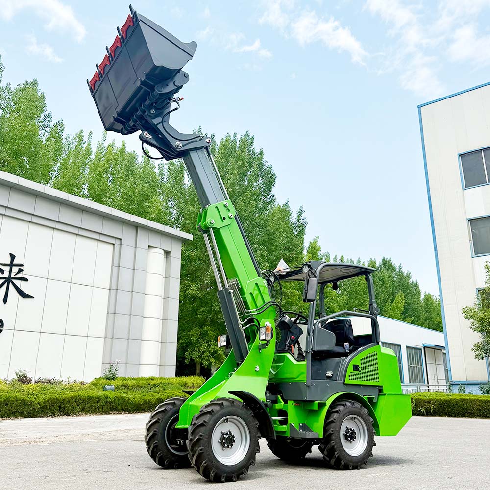 Caricatore frontale elettrico per trattorino da giardino