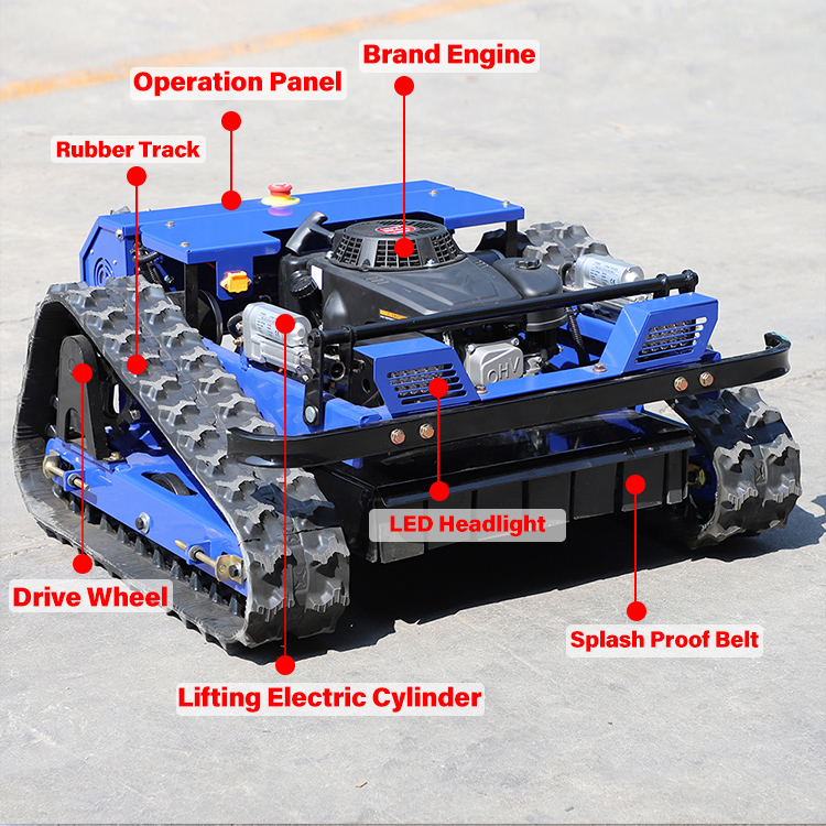 Tosaerba a controllo remoto per pendii