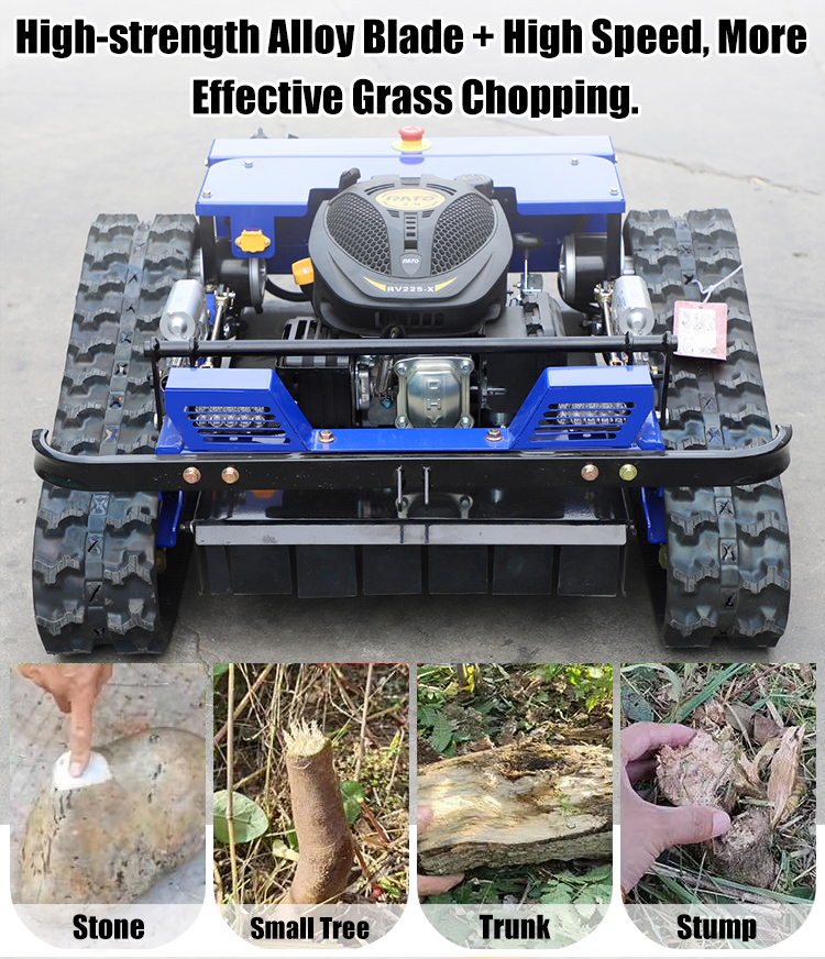 Tosaerba a controllo remoto per pendii