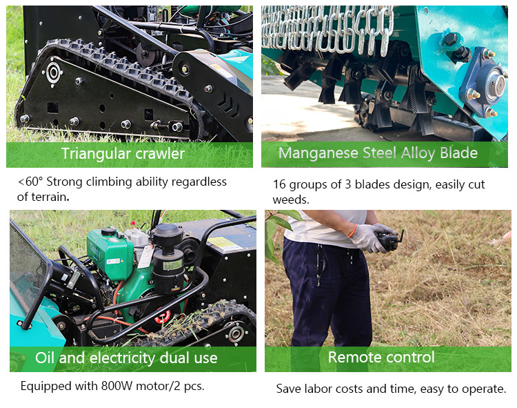 I tosaerba telecomandati sono popolari e rivoluzionano la manutenzione del prato