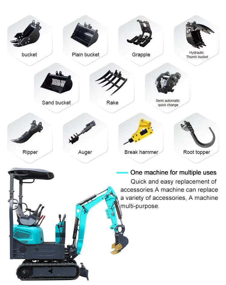 Escavatore da 1,2 tonnellate