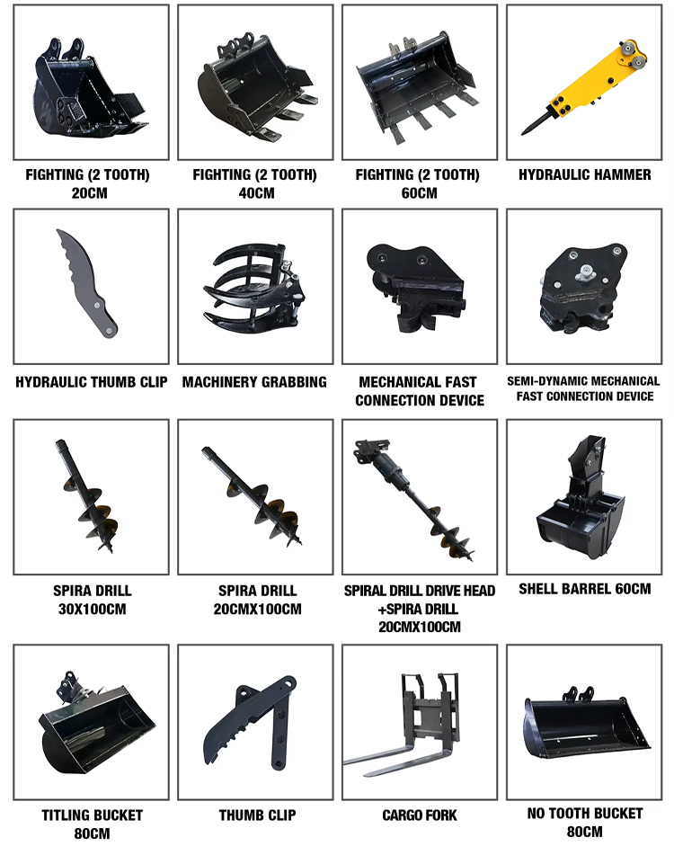 Escavatore da 1,5 tonnellate