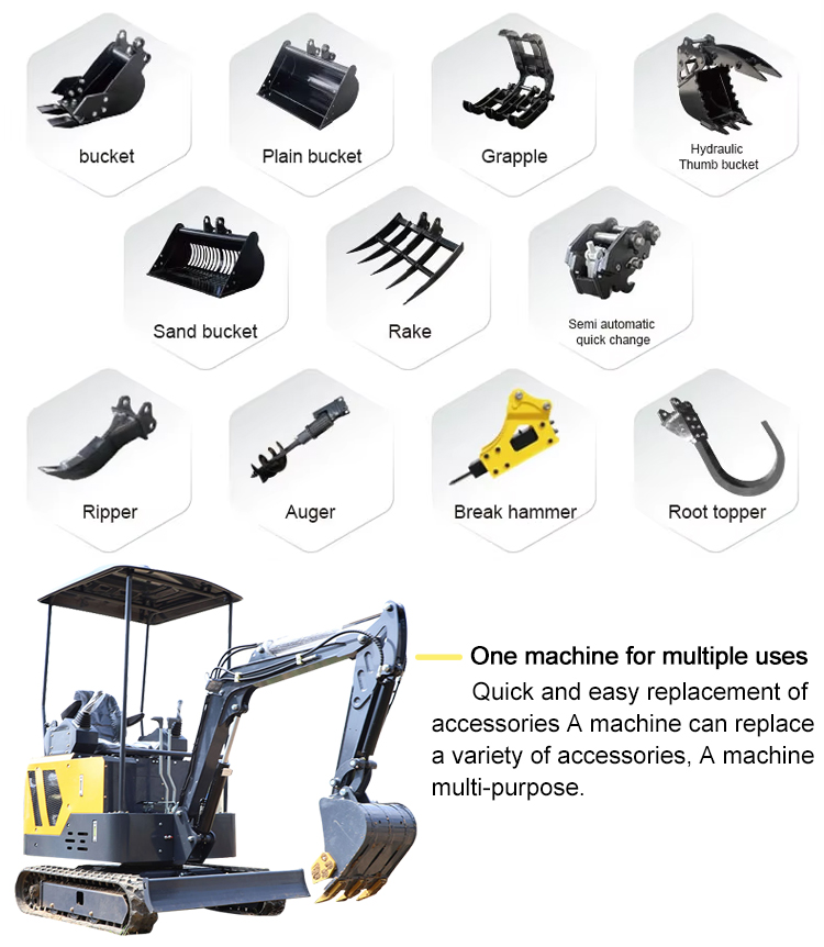 Escavatore da 1,7 tonnellate