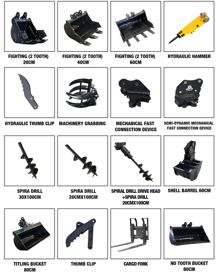 Escavatore da 2,5 T Escavatore da 2,5 T